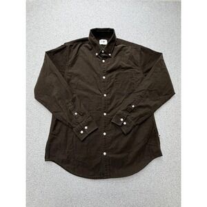 NN07 Shirt Mens Large Brown Corduroy Long Sleeve Button Down Casual Fall